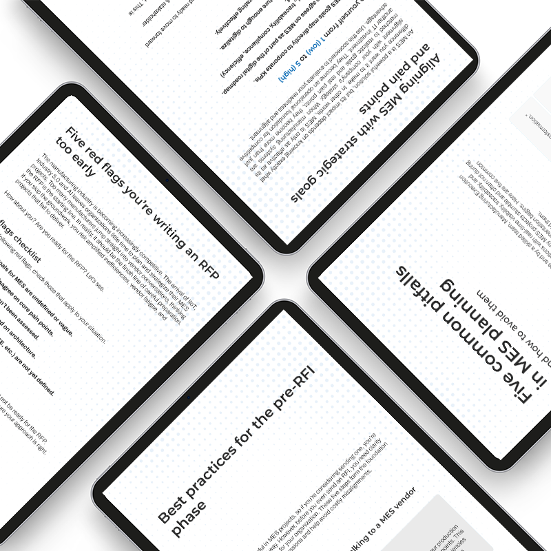 MES Starts Before The RFP 800X800