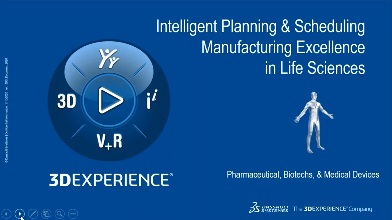Webinar Intelligent Planning & Scheduling For Life Science Manufacturing Excellence DELMIA 0 1 Screenshot