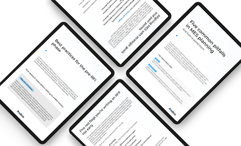 MES Starts Before the RFP: Your readiness resource hub